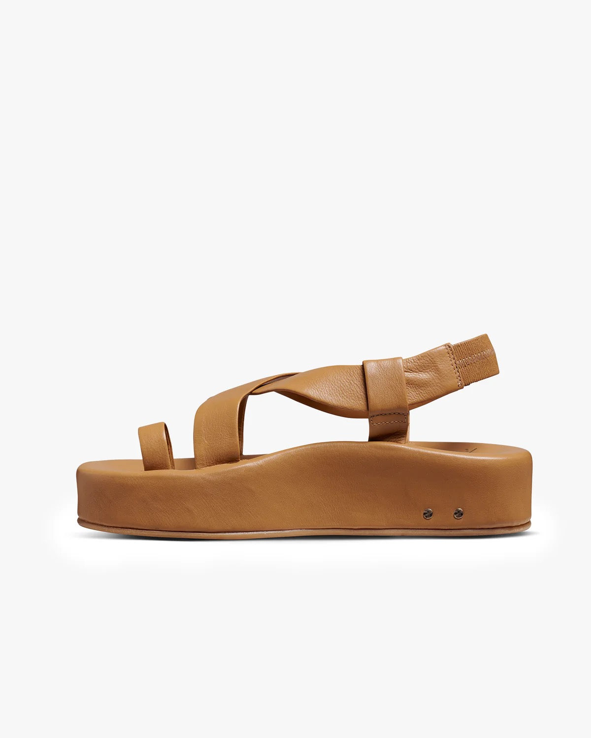 BEEK TAN STRAPPY PLATFORM 