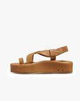BEEK TAN STRAPPY PLATFORM 