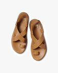 BEEK TAN STRAPPY PLATFORM  SANDAL 