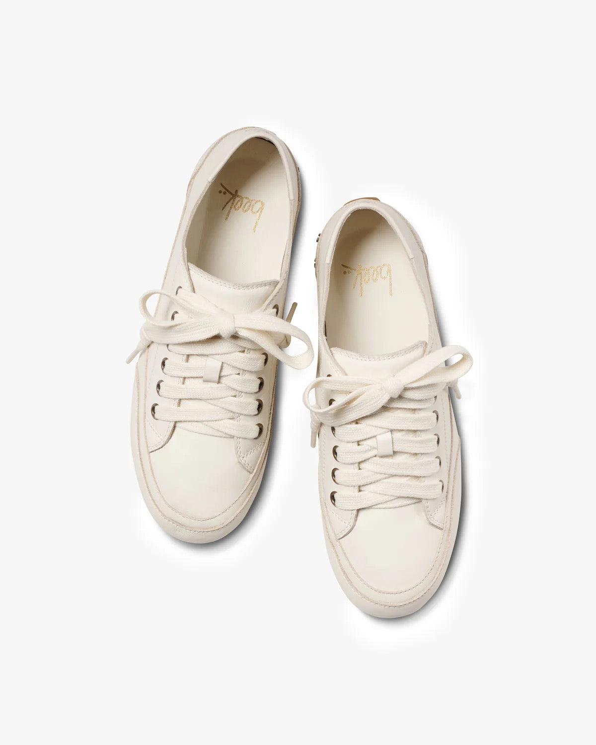 BEEK WHITE LEATHER SANDPIPER SNEAKER