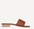BEMBIEN BROWN WOVEN MESA SLIDES 