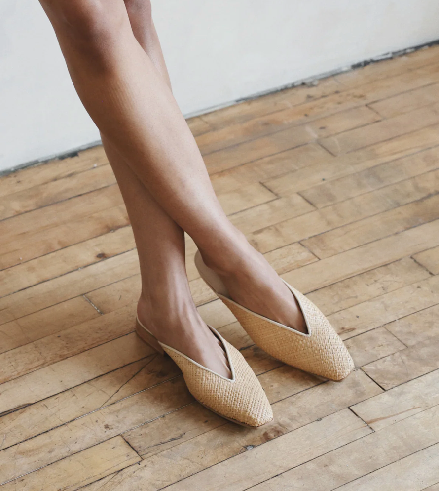 BEMBIEN FAYE MULE RAFFIA CREAM 