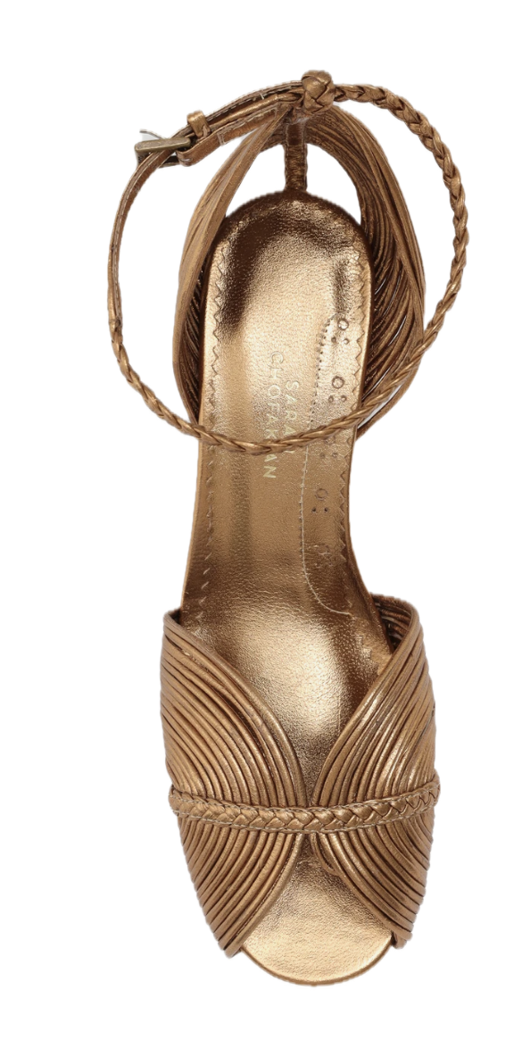 BRONZE METALLIC SANDALS 