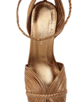 BRONZE METALLIC SANDALS 