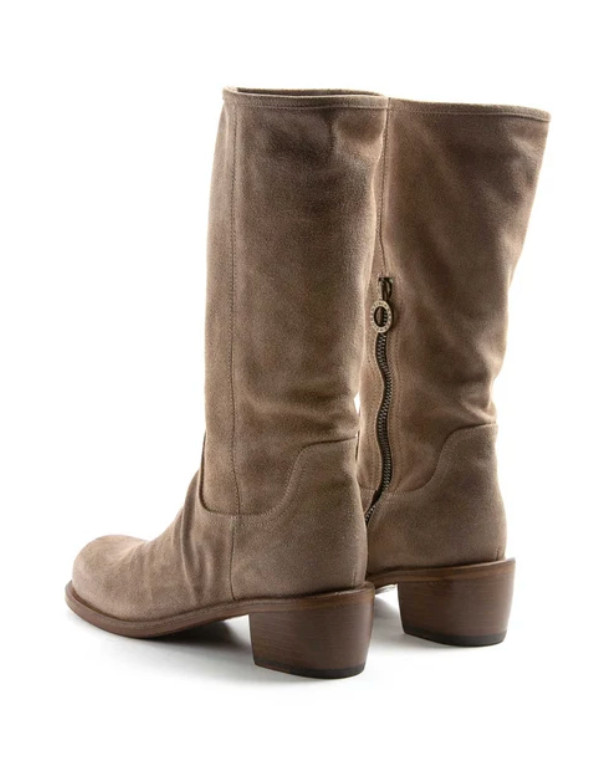 Back View of FIORENTINI + BAKER MOLLYS Tobacco Suede Boots