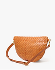 Back of Clare V Grande Fanny Natural Woven Checker 