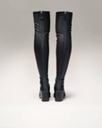 Back of NOMASEI Whisper Over the Knee Boots in Black 