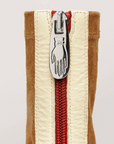 Back zipper detail of Nomasei Strada Suede Cognac Boot 