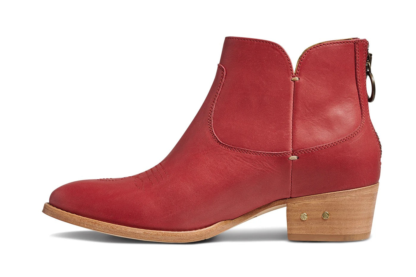 Beek Red Cowbird Bootie