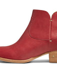 Beek Red Cowbird Bootie