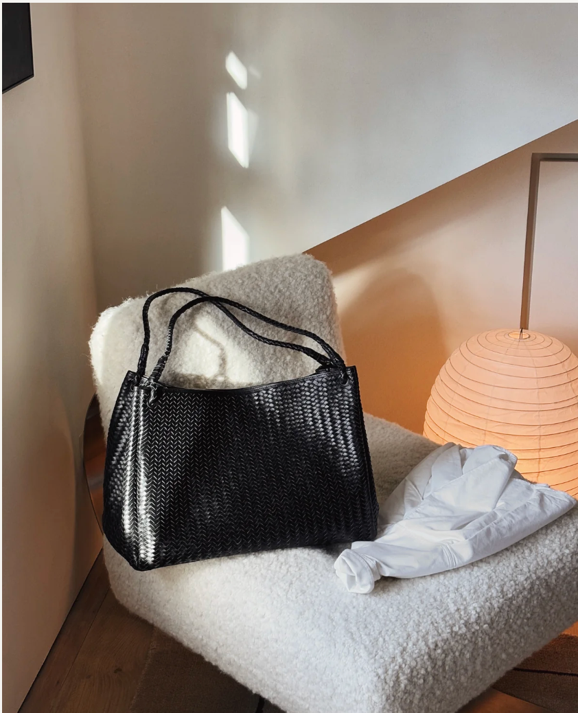 Bembien Black Woven Tote