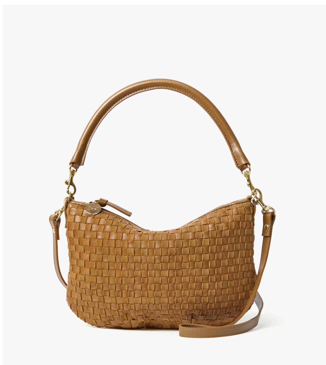 CLAREV PEITIT MOYEN TAN LEATHER AND SUEDE 