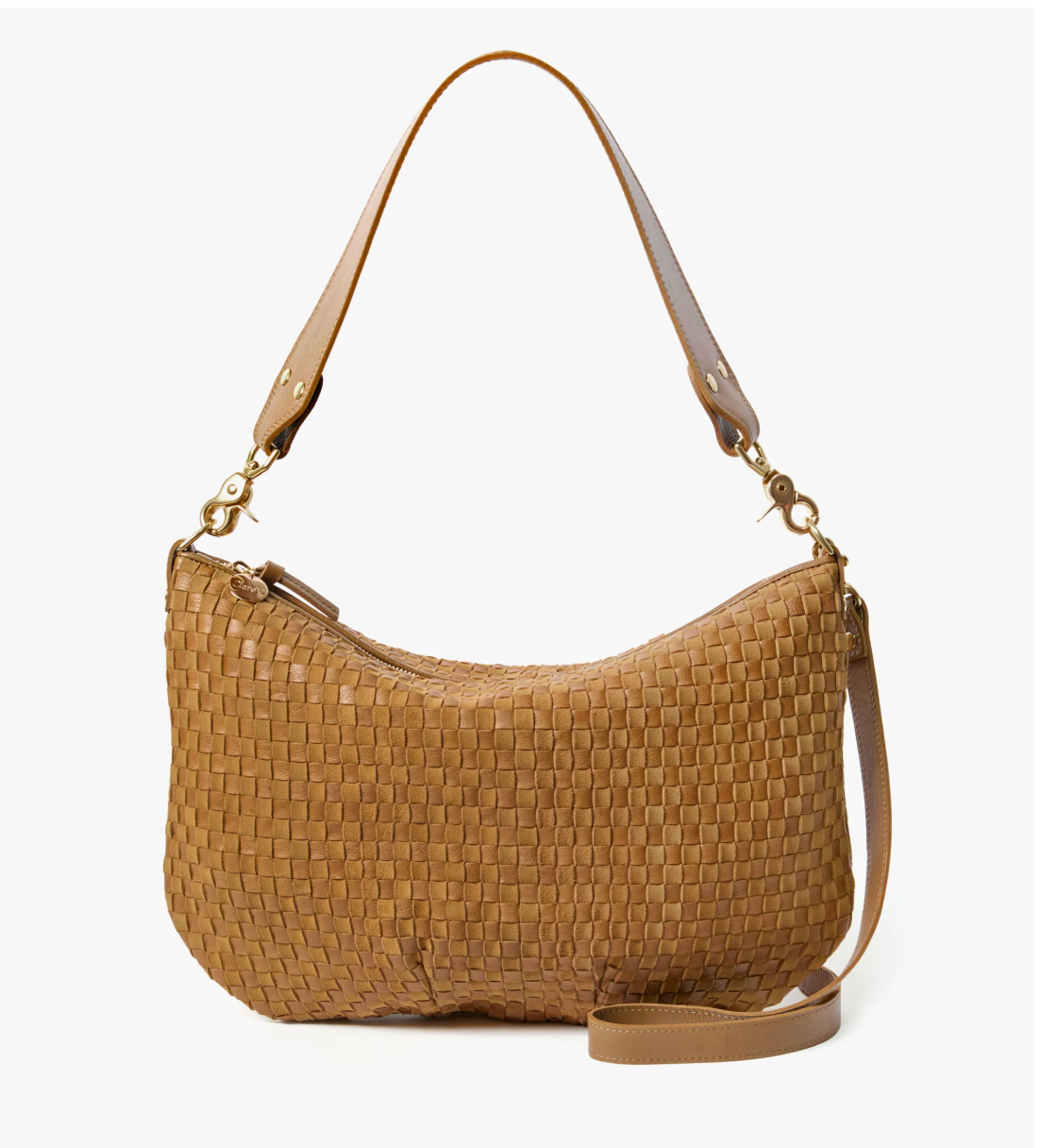 CLARE V SEQUOIA WOVEN MOYEN MESSENGER