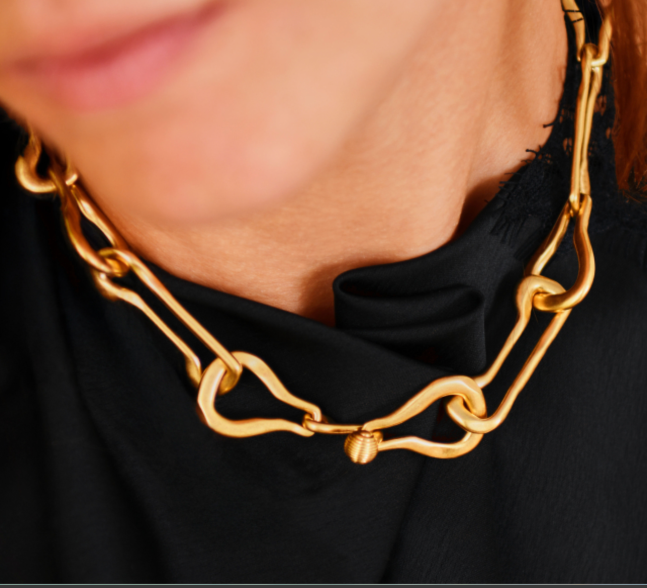 CLARIS VIROT Osmose Chocker Necklace Gold 