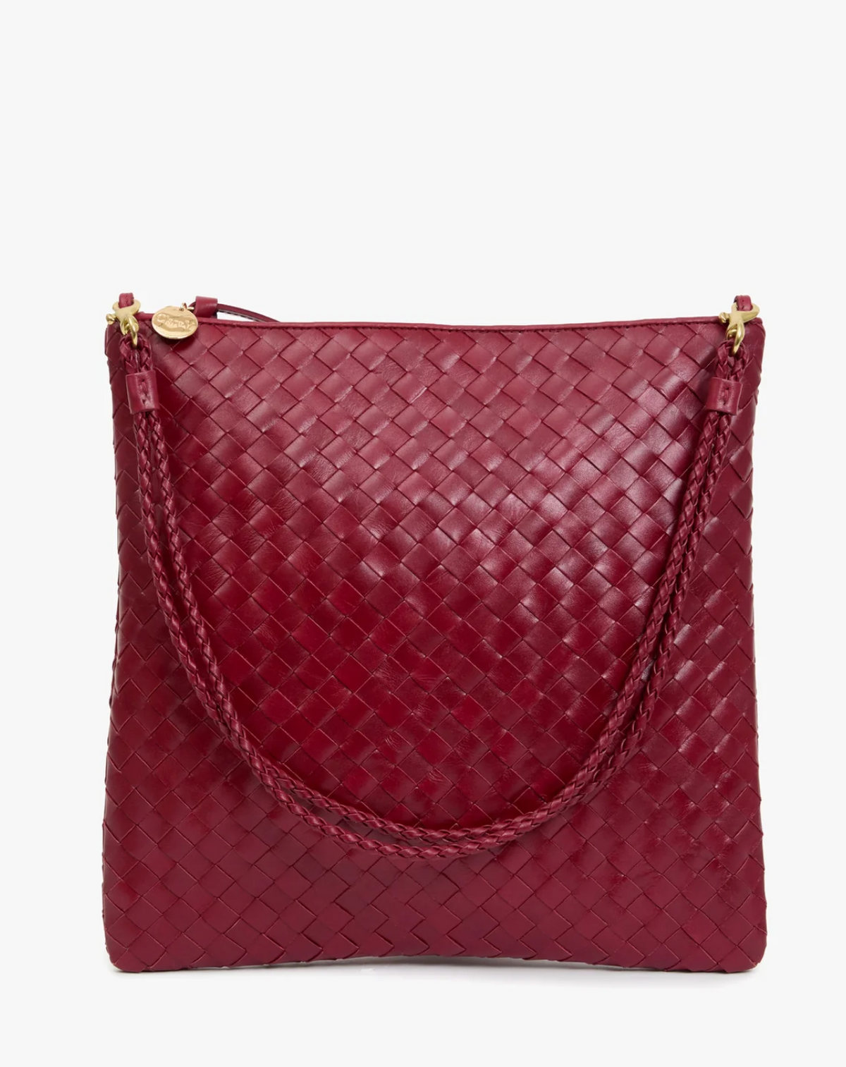 Clare V Fold Over Clutch Garnet