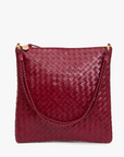 Clare V Fold Over Clutch Garnet