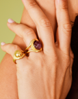 Claris Virot Amethyst Gold Osmose Ring 
