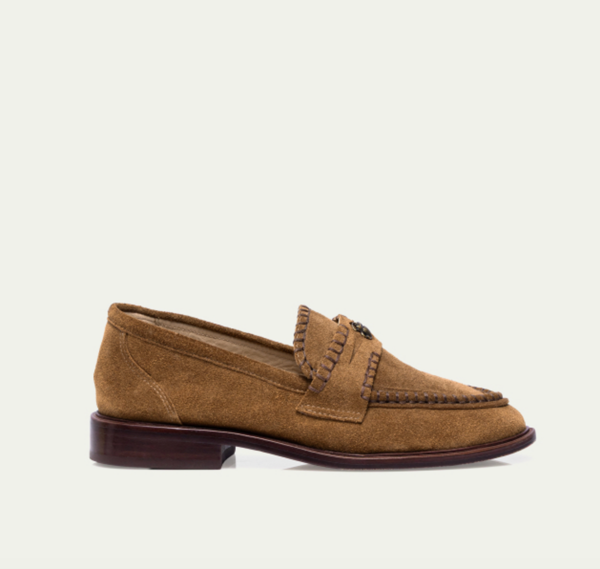 Claris Virot Gigi Loafer in Cappuccino Suede 