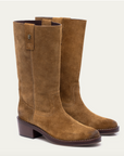 Claris Virot Maddie Camargue Boots in Cappuccino Suede 