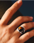 Claris Virot Osmose Silver Stone Ring 