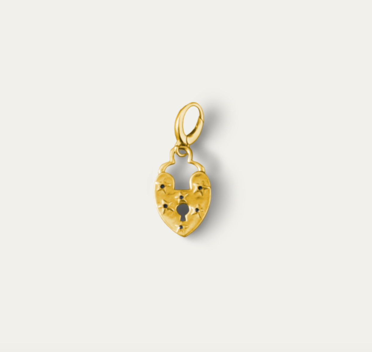 Claris Virot removable Secret Heart Pendant Gold 