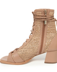 DANIELLA SHEVEL TAN RAFFIA BOOT 