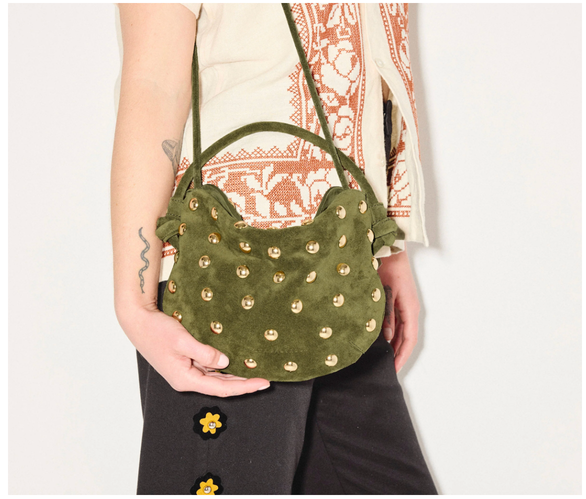 FREDA OLIVE SUEDE ELIS BAG