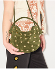 FREDA OLIVE SUEDE ELIS BAG