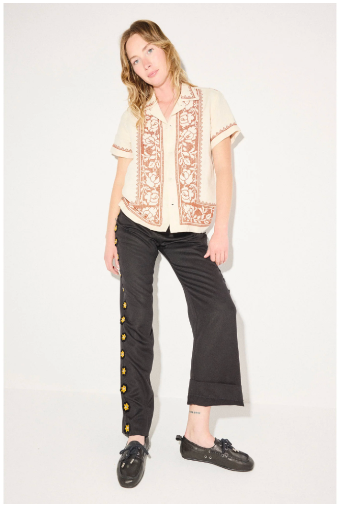 FREDA RIA BLACK BOAT SHOE