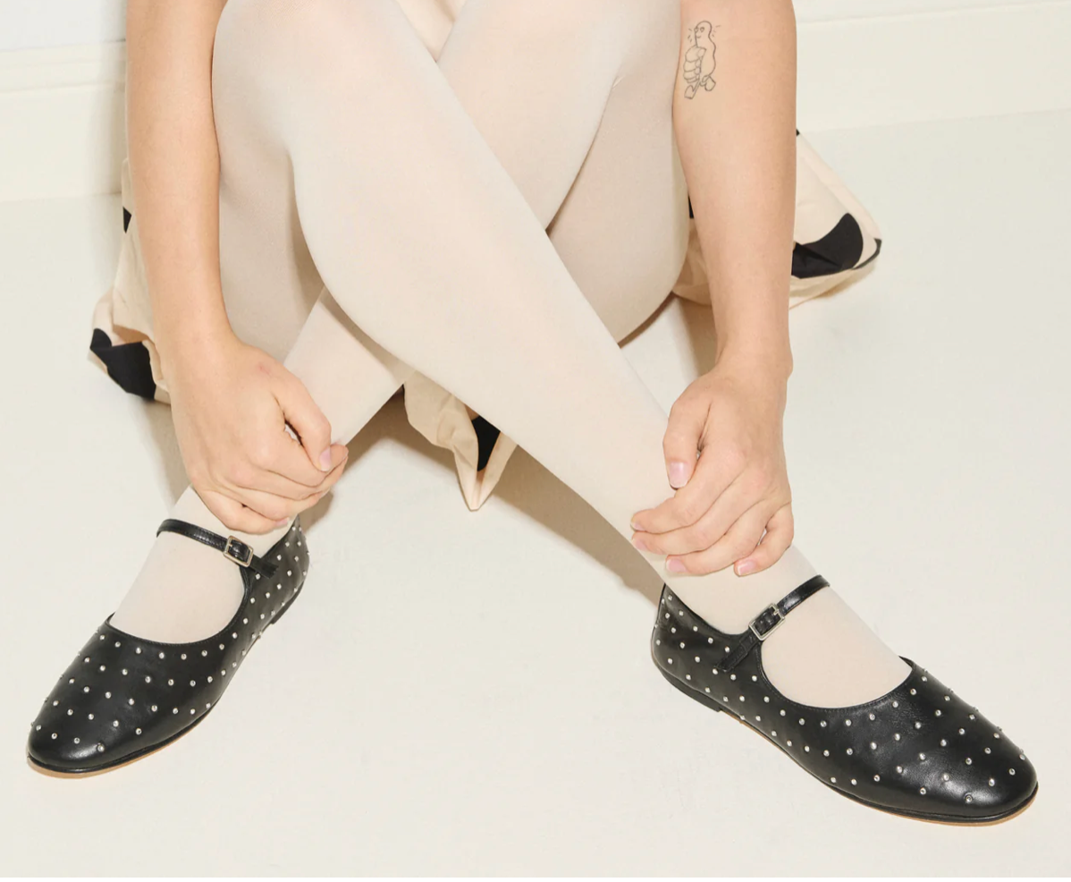 FREDA SALVADOR BLACK CRYSTAL MARY JANES 