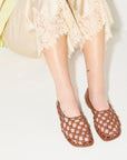 FREDA SALVADOR CHOCOLATE KNOTTED CALF SALLY 