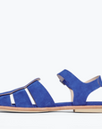 FREDA SALVADOR SERA BLUE SUEDE FISHERMAN SANDALS 