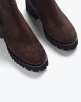FREDA SALVADOR  lightweight water-resistant espresso suede boot