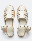 FREDA SALVDOR WHITE SERA FISHERMAN SANDALS 