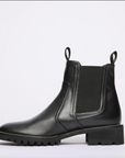 Freda Salvador Black low heeled Chelsea boot