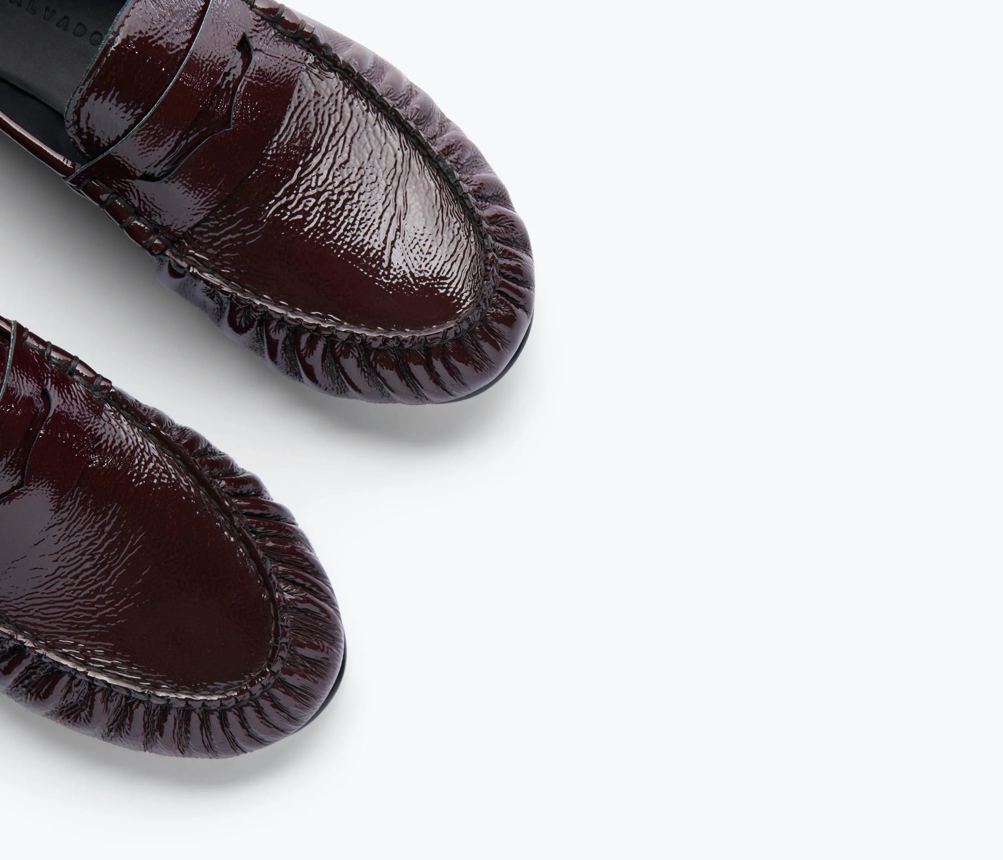 Freda Salvador Wine Crinkle Patent Sydney Loafer 
