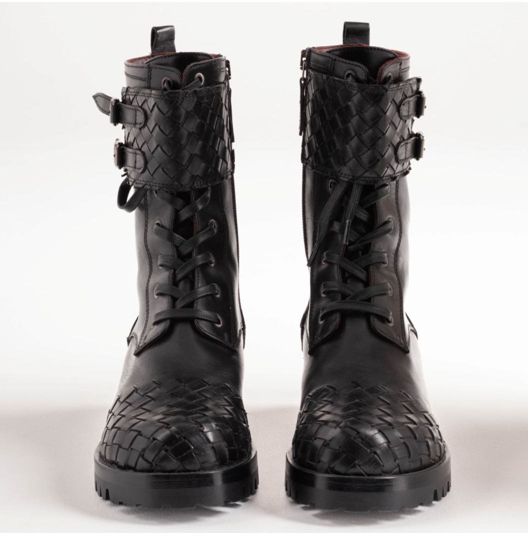 Front View La Scarpetta di Venere Berlino Lace-Up Ankle Boot 