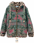 Front_of_L_le_Bleue_Kantha_Faux_Fur_Hoodie_Jacket_in_botanical muse 