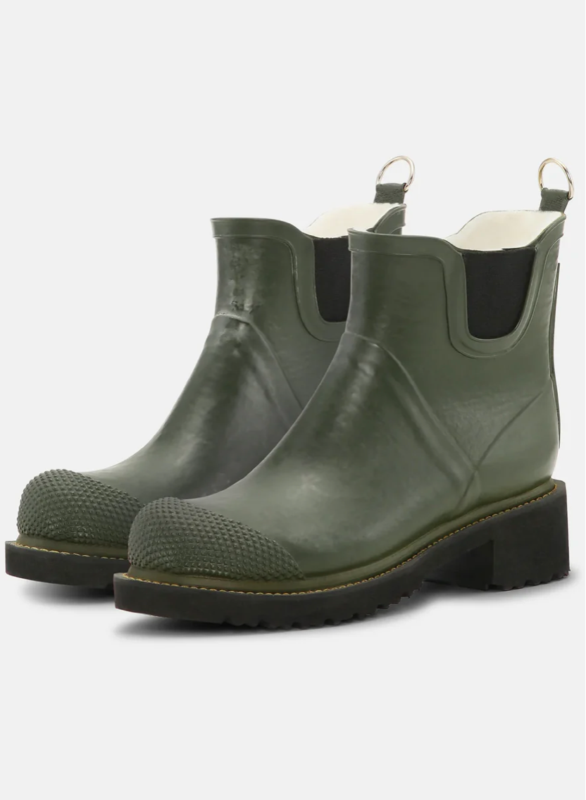 GREEN CHELSEA RAIN BOOTS 
