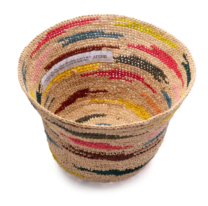 IBELIV Raffia cloche hat 