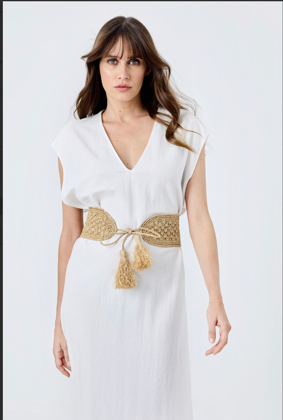 IBELIV TEA BIKA RAFFIA BELT 