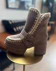 MOU: PLATFORM BOOTIE WITH BUCKLE STRAP