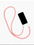 INA SEIFART BLUSH PERLENZICKZACK PHONE NECKLACE 