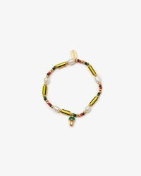 Clare V.: Beaded Stripe Stretch Bracelet