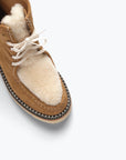 FRĒDA SALVADOR: WINNIE MOCCASIN BOOT HAZEL SUEDE WITH SHEARLING