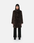 APPARIS: BLAIR COAT DARK LEOPARD