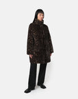 APPARIS: BLAIR COAT DARK LEOPARD
