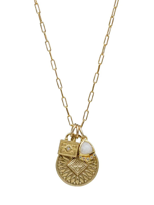 LULU Designs: Surya Charm Necklace