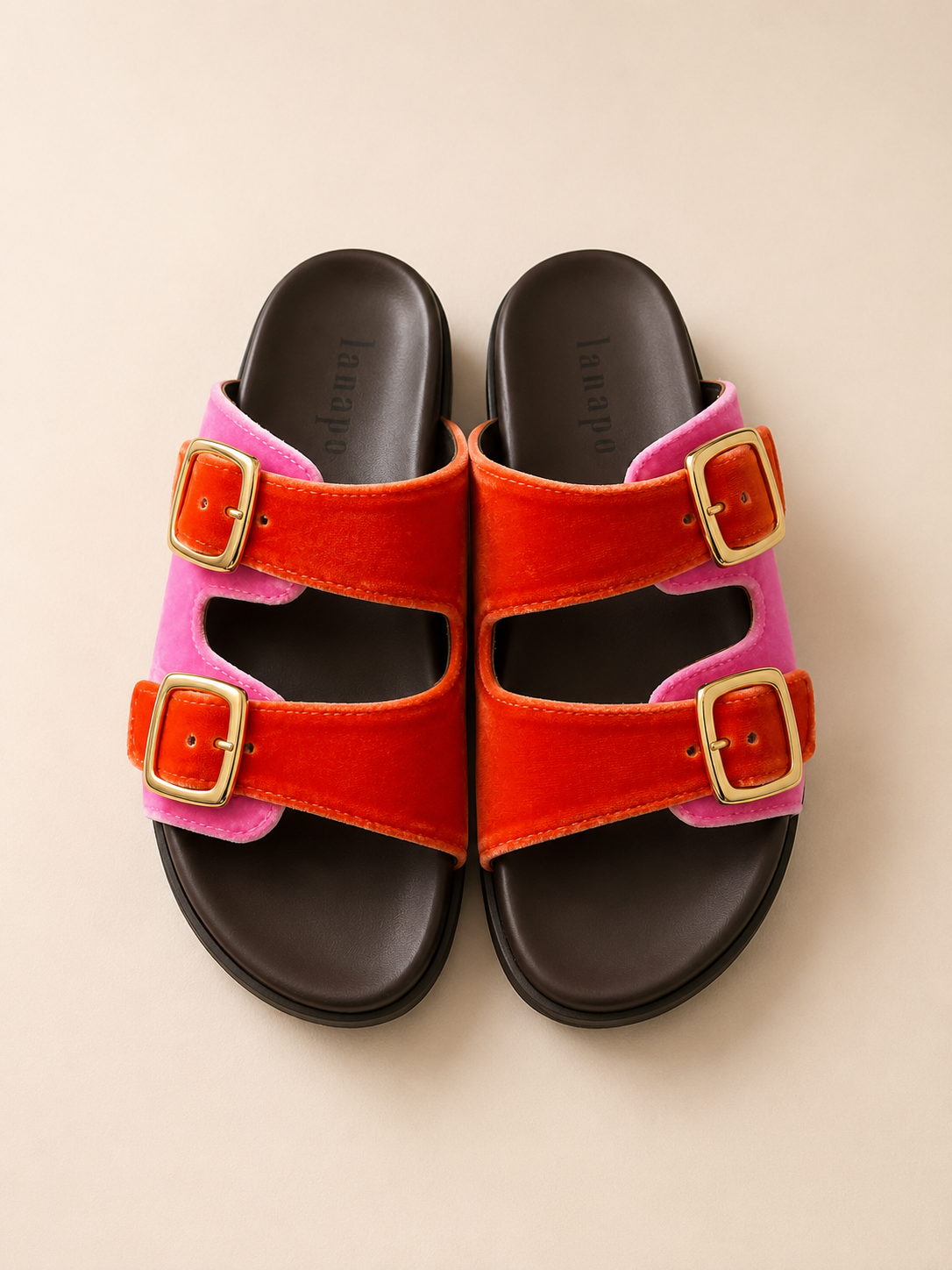 LANAPO ORANGE AND PINK SLIDES 