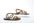 Pair of brown sandals on a white background